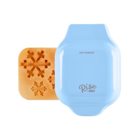 Rise By Dash Rise by Dash 1 waffle Gloss Blue Plastic Waffle Maker RMWS001GBSD06